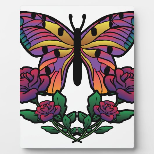 Roos van vlinder fotoplaat (Voorkant)