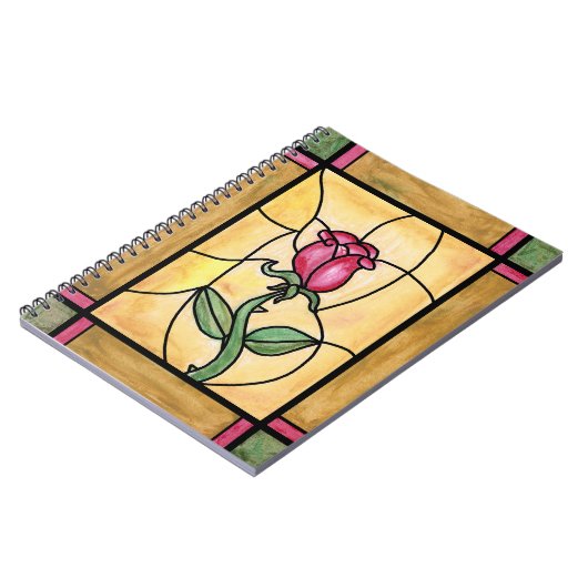 Roos-vensterlaptop Notitieboek (Linkerzijde)