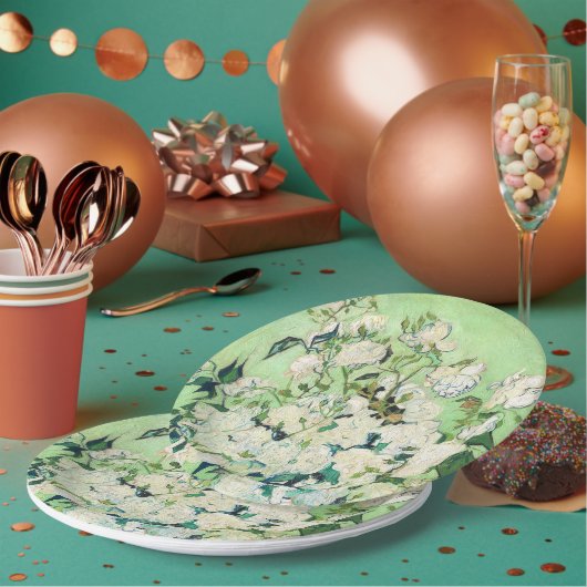 Roos Vincent van Gogh Papieren Bordje (Multi)