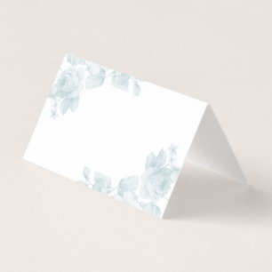 Roos vintage bloemen lege plaatskaart visitekaartjes