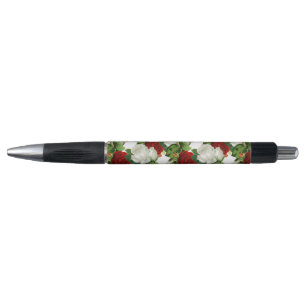 Roos Vintage Bloemen Pen