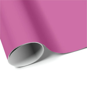 Roos Violet Solid Color Print, donkere magenta roz Cadeaupapier