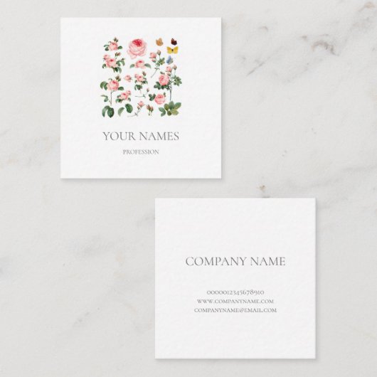 ROOS VISITEKAARTJE (Voorkant / Achterkant)