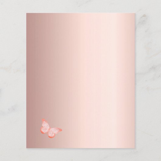 Roos vlinder (Achterkant)