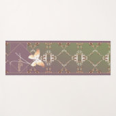 Roos Vlinder Monogram Yoga Mat (Voorkant (horizontaal))