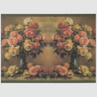  Roos Vloer Bouquet Gold Floral Tissuepapier