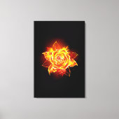 Roos voor bloei canvas afdruk (Voorkant)