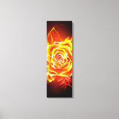 Roos voor bloei canvas afdruk (Voorkant)