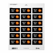 Roos voor bloei etiket (Full Sheet)