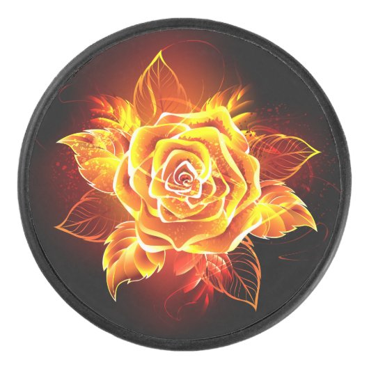 Roos voor bloei hockey puck (Voorkant)