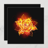 Roos voor bloei kaart (Voorkant / Achterkant)