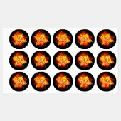 Roos voor bloei labels (Vel)