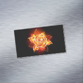 Roos voor bloei magnetisch visitekaartje (Voorbeeld)