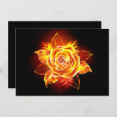 Roos voor bloei save the date (Voorkant / Achterkant)