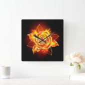 Roos voor bloei vierkante klok (Huis)