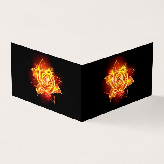 Roos voor bloei visitekaartjes (Buitenkant)