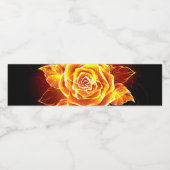 Roos voor bloei waterfles etiket (Enkel label)