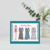 Roos voor Doll Post-kaart Briefkaart (Staand voorkant)