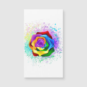 Roos voor kleurrijke regenboog