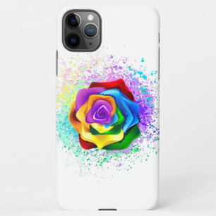 Roos voor kleurrijke regenboog iPhone 11Pro max hoesje