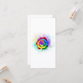 Roos voor kleurrijke regenboog kaart (Voorkant / Achterkant in situ)