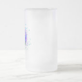 Roos voor kleurrijke regenboog matglas bierpul (Center)