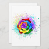 Roos voor kleurrijke regenboog programma (Voorkant / Achterkant)