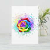 Roos voor kleurrijke regenboog programma (Staand voorkant)