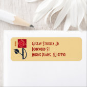 Roos voor kunstwerken en kunstwerken etiket (Insitu)