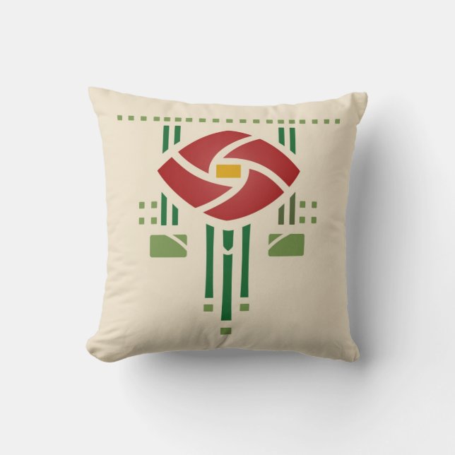 Roos voor kunstwerken kussen (Voorkant)