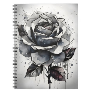 Roos - Watercolor bloemen Notitieboek