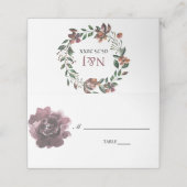 roos waterverf bloemen wangerschoen (Buitenkant ongevouwen)