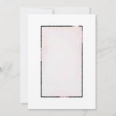 Roos Waterverf Floral Wedding Rustic Dusty Kaart (Achterkant)