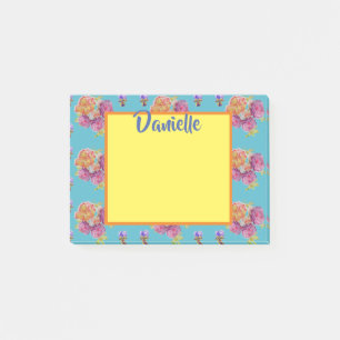 Roos Waterverf Kunst Vrouwen Naam Post it Notes