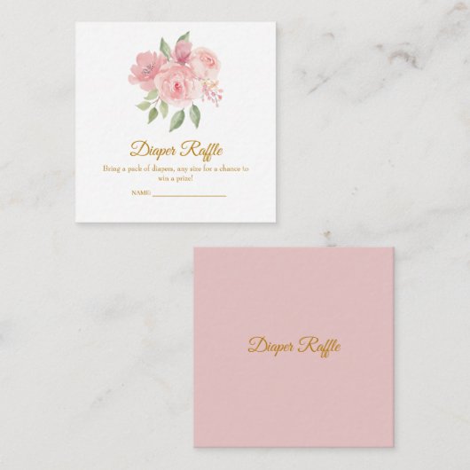 ROOS Waterverf Luier Raffle Informatiekaartje (Voorkant / Achterkant)