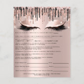 Roos Waxing Depilation Liability Waiver Release Flyer (Achterkant)