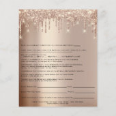 Roos Waxing Depilation Liability Waiver Release Flyer (Achterkant)