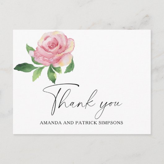 Roos - Weddenschap Hartelijk dank Briefkaart (Voorkant)
