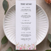 Roos Wedding Menu Kaarten Sjabloon
