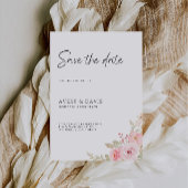 Roos Wedding Save the Date Invitation Kaart