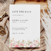 Roos Wedding Save the Date Invitation Kaart