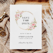 Roos Wedding Save the Date Invitation Kaart