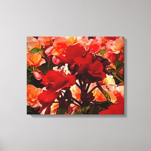 ROOS WERELD CANVAS AFDRUK (Voorkant)