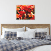 ROOS WERELD CANVAS AFDRUK (Insitu (Slaapkamer))
