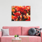 ROOS WERELD CANVAS AFDRUK (Insitu (Woonkamer))