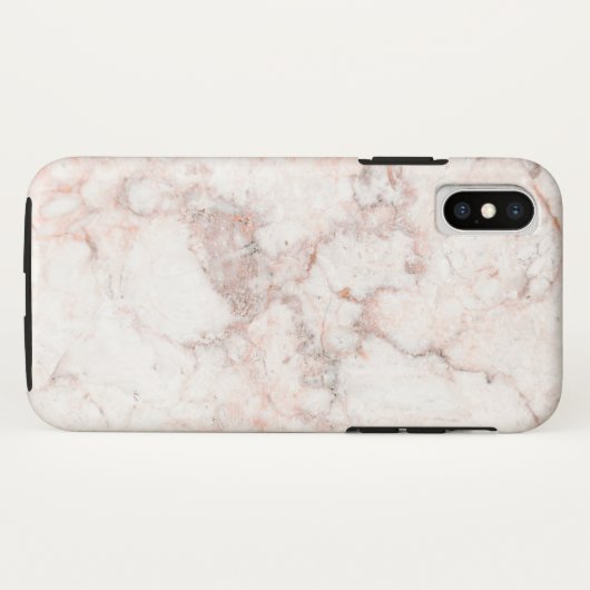 Roos White Marble Case-Mate iPhone Case (Achterkant (horizontaal))