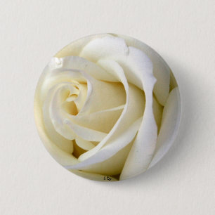 Roos White Ronde Button 5,7 Cm