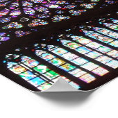 Roos Window Cathedraal van Notre Dame, Parijs, Fra Poster (Hoek)