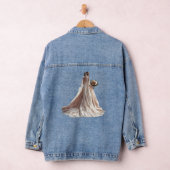 Roos Winter Wedding Bride Golden Elegant Party Denim Jacket (Hangar)