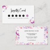 Roos Witte Luxe Eyelashes Klantenkaartje (Voorkant / Achterkant)